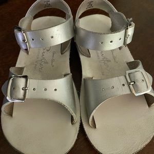 Silver sandals